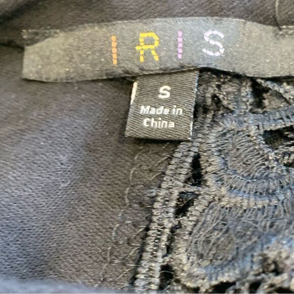 Iris Black Lace Detail Dress Size Small - Picture 6 of 11